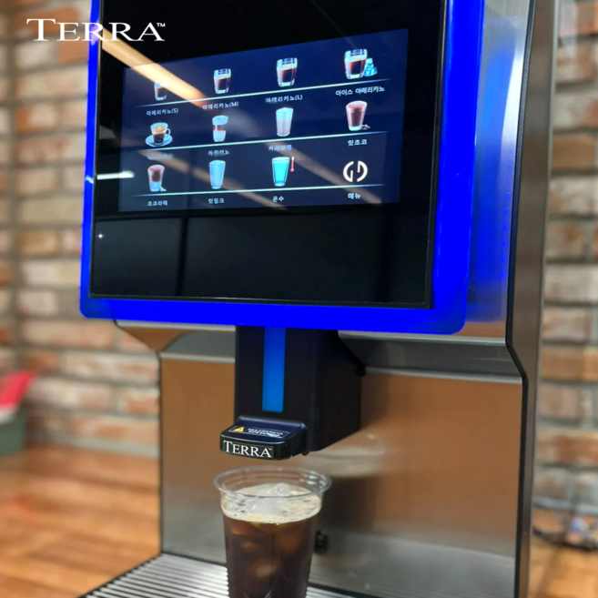 전자동커피머신기 고급 업소용자동커피머신 원두 사무실 회사 호텔 핫초코 테라 701 카드결제