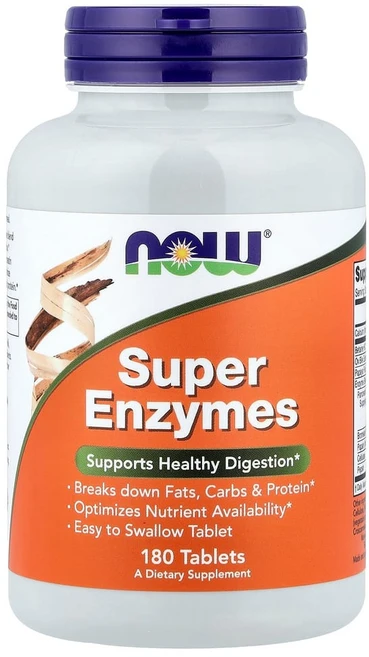 Now Foods Super Enzymes 180 Tablets, 1개, 180정 - 쿠팡