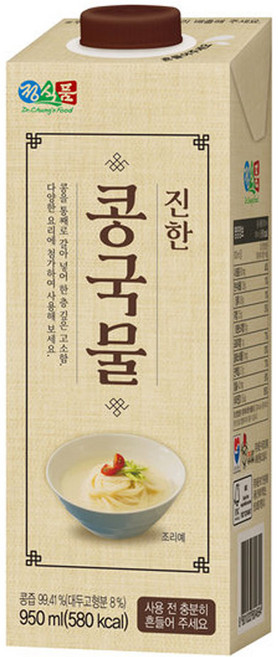콩을 통째로 갈아넣은 정식품 진한콩국물 950ML 6개