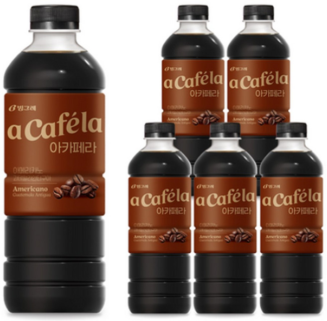 아카페라 아메리카노 과테말라, 1L, 6개