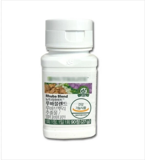 암웨이 Amway 뉴트리라이트 루바블렌드 멀티비타민 90정 (27g), 1개, 27g - 쿠팡