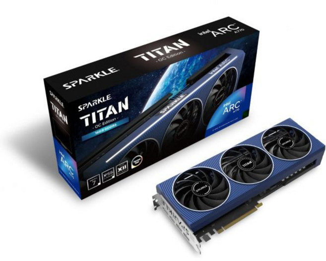 스파클 SA310C-4G 50W ECO 시리즈 그래픽 카드 인텔 아크 A310, A770 Titan