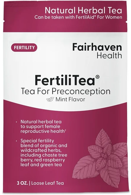 Fairhaven Health FertiliTea® Loose Leaf Tea For Preconception Mint 3 oz, Fairhaven Health, FertiliTea®, 85g, 1개 - 쿠팡