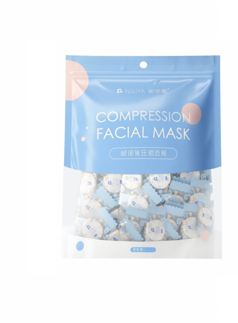 셀프관리 텐셀소재 DIY 압축마스크시트 50개입, 1개, 화이트