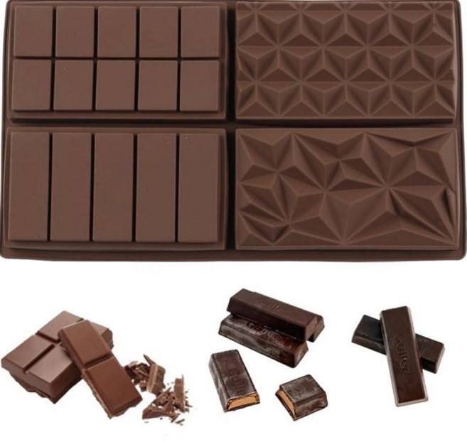 Chocolate Bar Silicone Molds Large Stuffed Dubai Pistachio Deep Mold For, Chocolate Bar Silicone Molds L