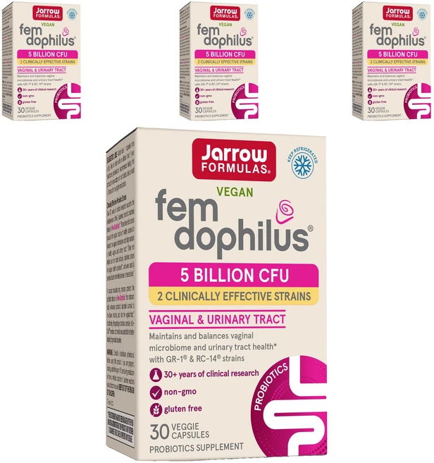 재로우 우먼스 펨 도피러스 유산균 베지캡, 30정, 4개 - 쿠팡