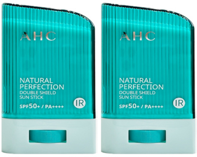 AHC 내추럴 퍼펙션 더블 쉴드 선스틱 SPF50+ PA++++, 2개, 14g