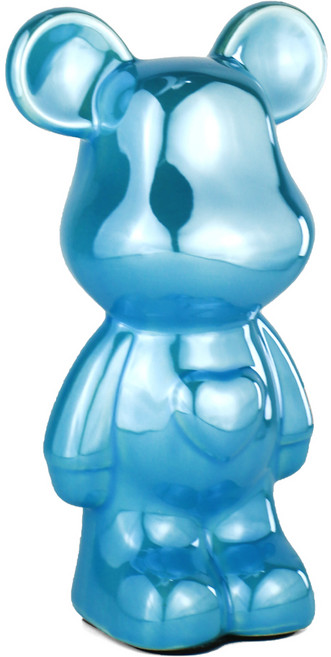 라푸유 세라믹 베어브릭 인테리어 장식품 곰돌이 피규어, 스카이블루