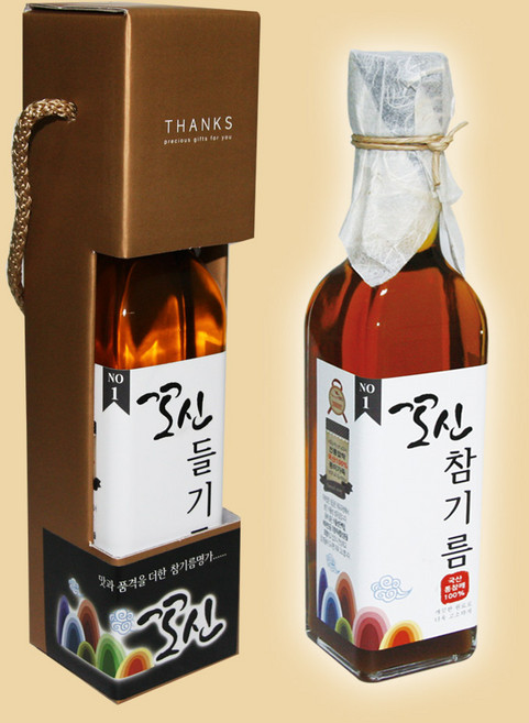 국산 - 꼬신 통참깨100% 참기름250ml 고급선물세트, 국산고급-참기름250ml, 250ml, 1개