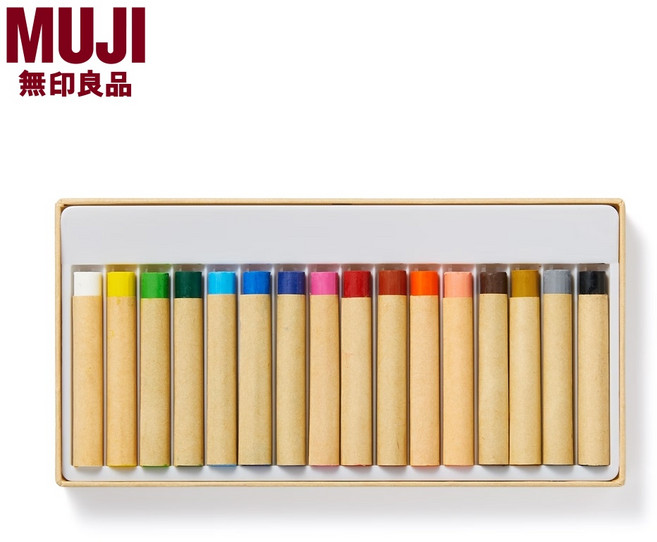 MUJI 무인양품 패브릭 크레용 천에 그리는 크레파스 76776956