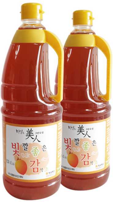 상주 빛깔좋은 감식초 1.8L 자연 과일 발효 식초, 2개