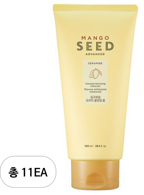 더페이스샵 망고씨드 실크보습 클렌징 폼, 300ml, 11개
