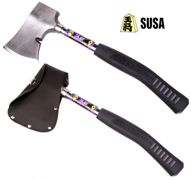일본산 손도끼 350mm 날 보호커버 포함 캠핑도끼 도끼 무게 800g 쪼개기 일산 엑스 망치 캠 벌목 정글 나무 가지치기 장작 패기 휴대용도끼 장작도끼 미니도끼 경량도끼 소형도끼, 1개