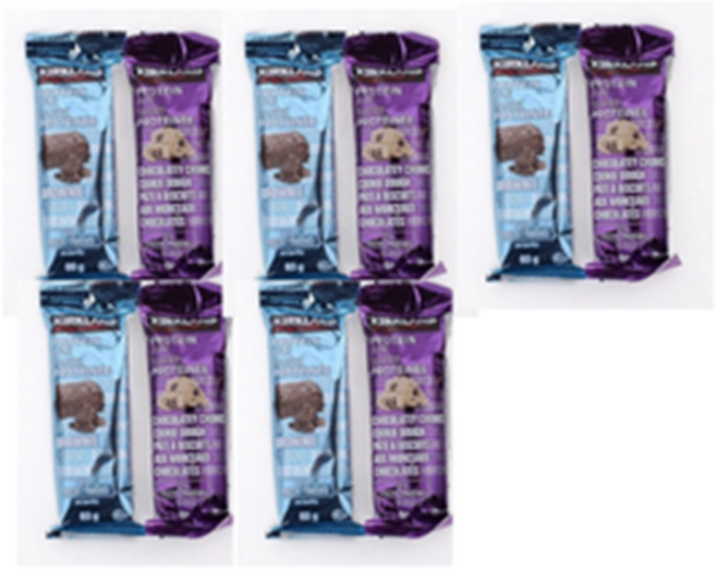 커클랜드시그니춰 프로틴 바 60g 초콜릿 브라우니 + 칩 쿠키 도우 프로틴바, 10개