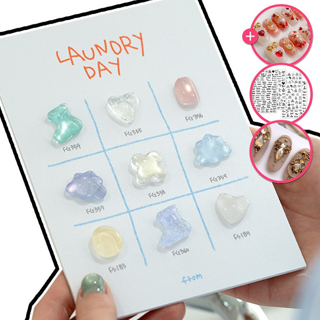 [오늘출발] 프롬더네일 벨벳 글리터 시럽젤 자석젤네일 런드리데이 9종 단품+아이딜우드화일 증정, 1개, 10g, FG355