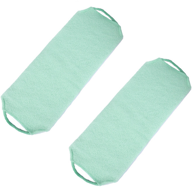 [1+1] 양손잡이 전신 이태리 셀프 요술 때밀이 등밀이 거품잘나는 시원한 때 목욕 등 바디 샤워 타올 때르메스 에코등밀이때타올, 그린, 1개, 2개입