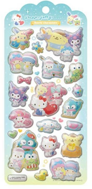 옐상 산리오 캐릭터즈 봉봉 드롭 젤리 스티커, 1개, 블루