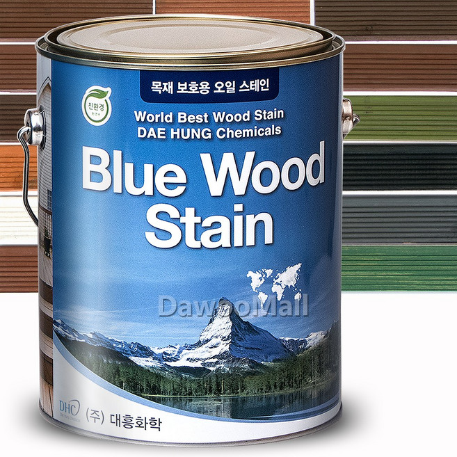 오일스테인 3.5L 방부목 친환경 페인트 데크 목재용, DHC-110 티크, 1세트