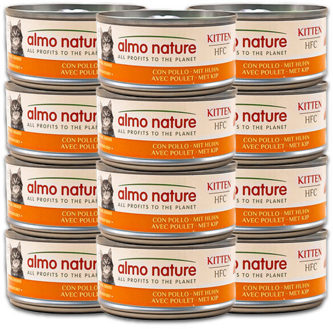 알모네이쳐 닭고기 키튼 캔, 12개, 70g