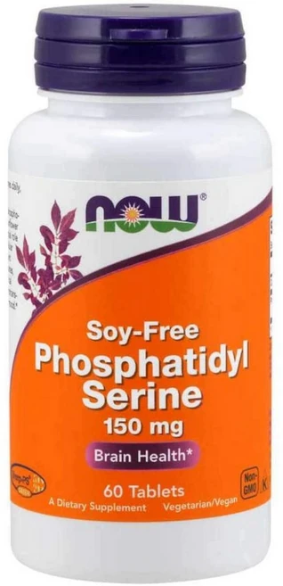 나우푸드 포스파티딜 세린 소이 프리 150mg 타블렛 비건, 60정, 1개 - 쿠팡