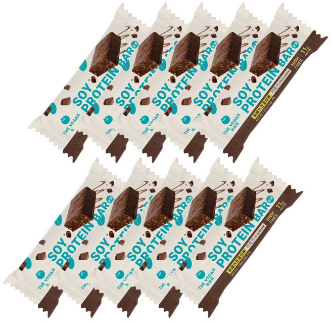 the vegan樂維根 大豆蛋白棒 巧克力口味 (高蛋白 低糖 植物蛋白), 39g, 10個