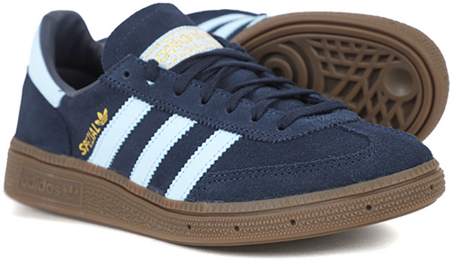 아디다스 스니커즈 HANDBALL SPEZIAL J 컬리지 네이비+클리어 스카이+검