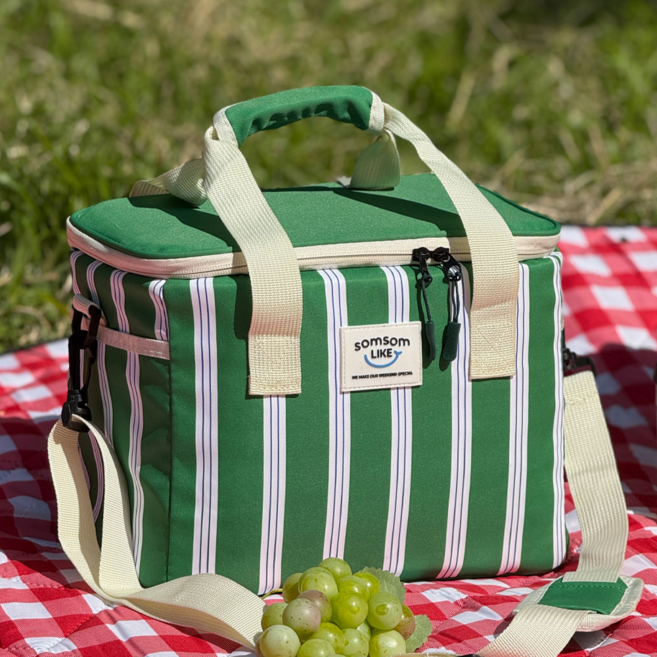 솜솜라이크 보냉백 이유식 피크닉 쿨러백 보온 보냉가방, 14L, 그린