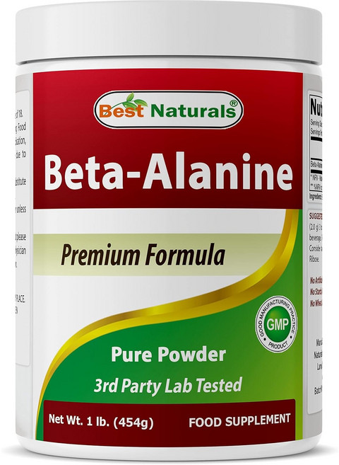 베스트 내추럴 베타 알라닌 퓨어 파우더 1 lb, 1파운드 (1팩), 454g, 1개