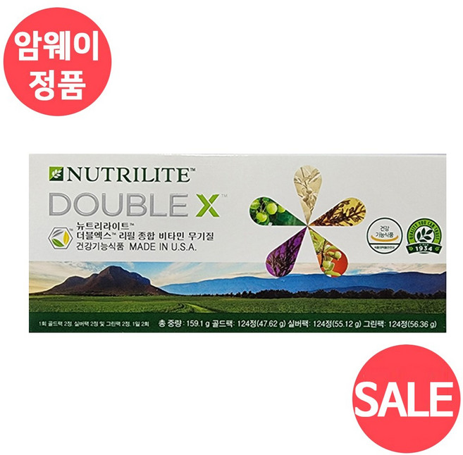 뉴트리라이트 더블엑스 리필 종합 비타민 무기질, 372정, 1개