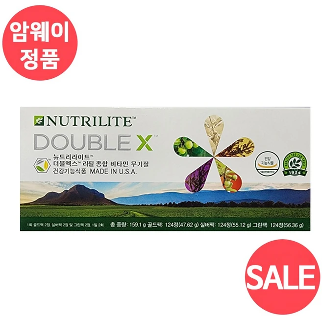 뉴트리라이트 더블엑스 리필 종합 비타민 무기질, 372정, 1개 - 쿠팡