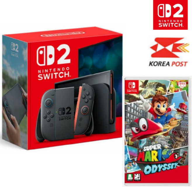 닌텐도 스위치2 본체+슈퍼 마리오 오디세이 타이틀 (우체국 오늘출발)