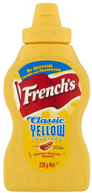 프렌치 클래식 옐로우 아메리칸 머스타드 소스 226g French's Classic Yellow American Mustard, 1개