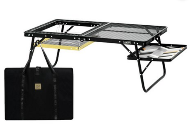 카즈미 유니온 아이언 메쉬 로우 BBQ 테이블, 혼합 색상