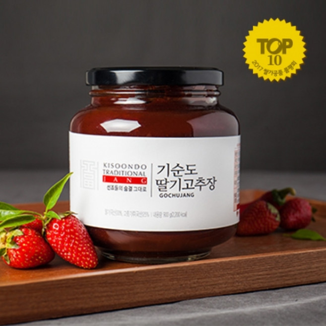 [식품명인 35호] 기순도 딸기고추장 900g, 1개