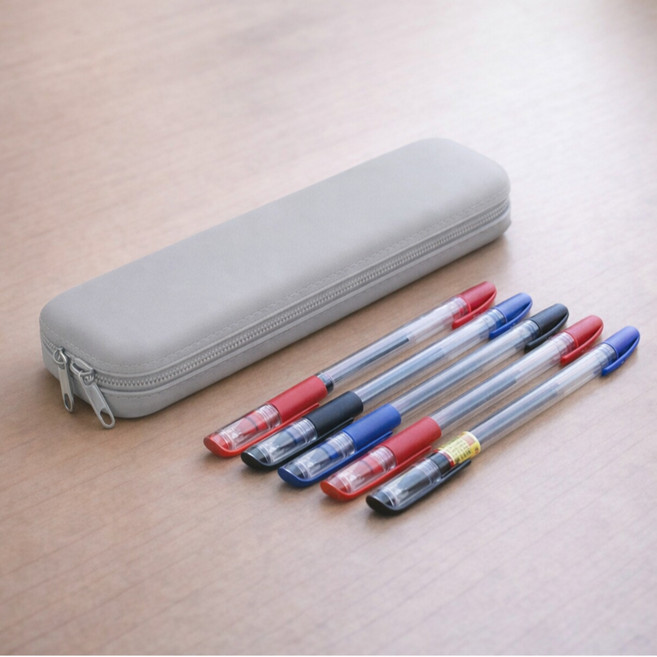 벨나로 오염방지 생활방수 실리콘 필통, 1개, 그레이