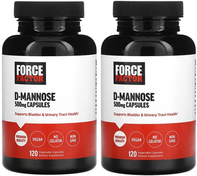 포스팩터 d-만노스 500mg 베지 캡슐 120 정, 2개, 120정 - 쿠팡