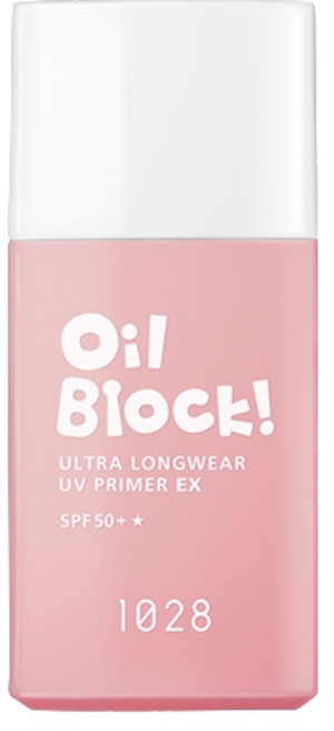 1028 Oil Block! 超控油UV校色飾底乳EX SPF50+, 1個, 1028控油飾底乳▶裸粉
