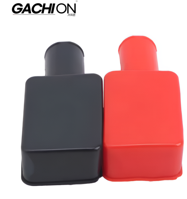 자동차 배터리 보호 고무 커버 극 포지티브 네거티브 절연체 납 단자 덮개 가치온, 1세트