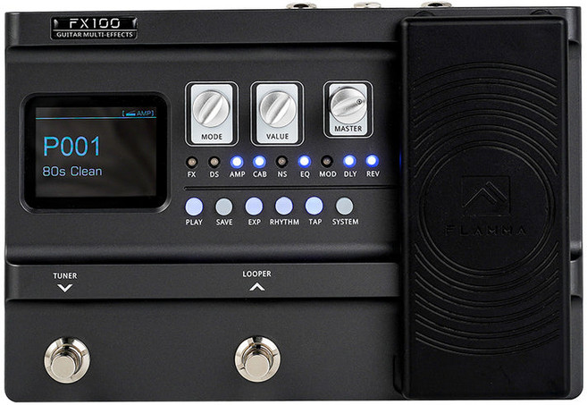 FLAMMA 플라마 FX100 멀티이펙터 일렉기타 아답타포함, 1개