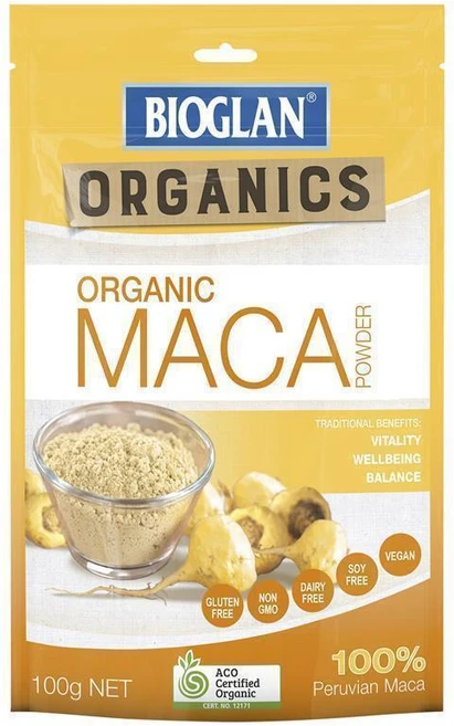 호주 바이오글랜 유기농 마카 파우더 Organic Maca Powder 100g, 100정 - 쿠팡