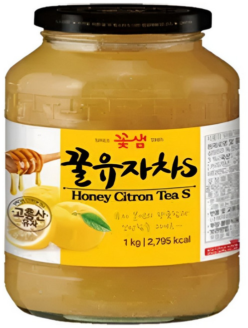 꽃샘식품 꿀유자차S 유자청 1kg, 1개, 1개