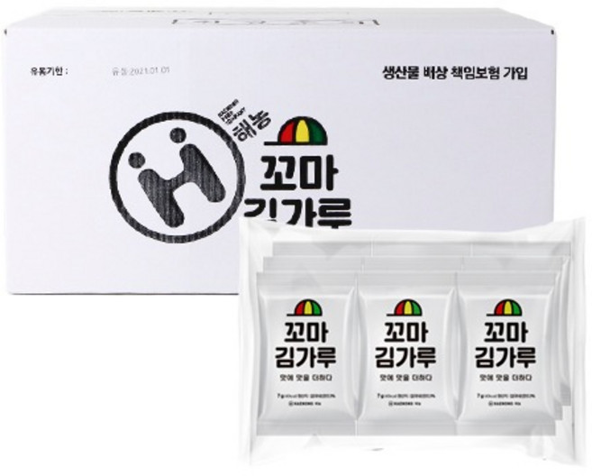 해농 소포장 꼬마 김가루 7g, 72개