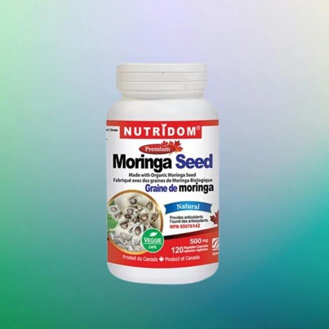 캐나다 뉴트리돔 MORINGA seeds 유기농 모링가 씨앗 120 캡슐, 120정, 1병 - 쿠팡