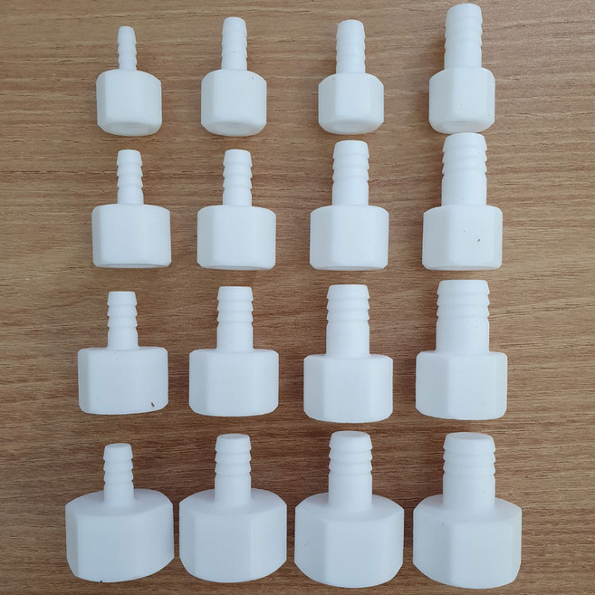 PTFE 테프론 호스 암나사 니플 [튜브 연결관 테플론 teflon female nipple 커넥터 피팅], PHNF-9012, 1개