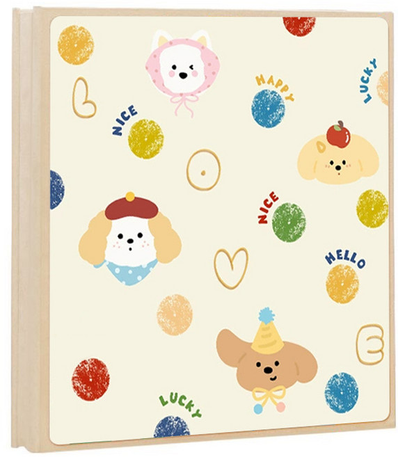 LINSHU 인생네컷 사진앨범 초음파 접착식 30매 앨범, 화이트