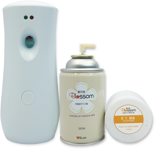 블라썸 자동분사기 본체1개 + 자동분사 리필 1캔 세트, 오드퍼퓸, 1세트, 280g