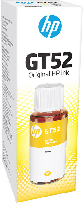 hp 惠普 正品墨水 GT52 M0H56AA, 黃色, 1瓶