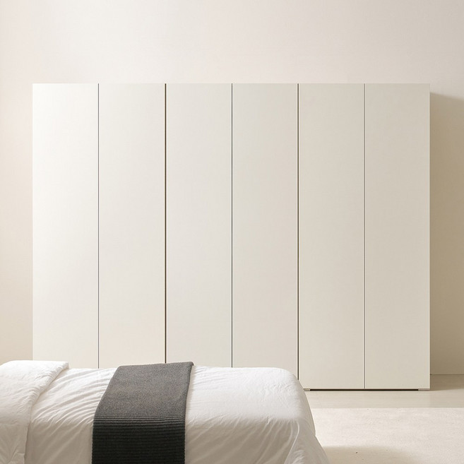 [케이컴퍼니본사] LPM 이음 푸시2400장롱세트DDD(옷장+이불장+옷장), 화이트