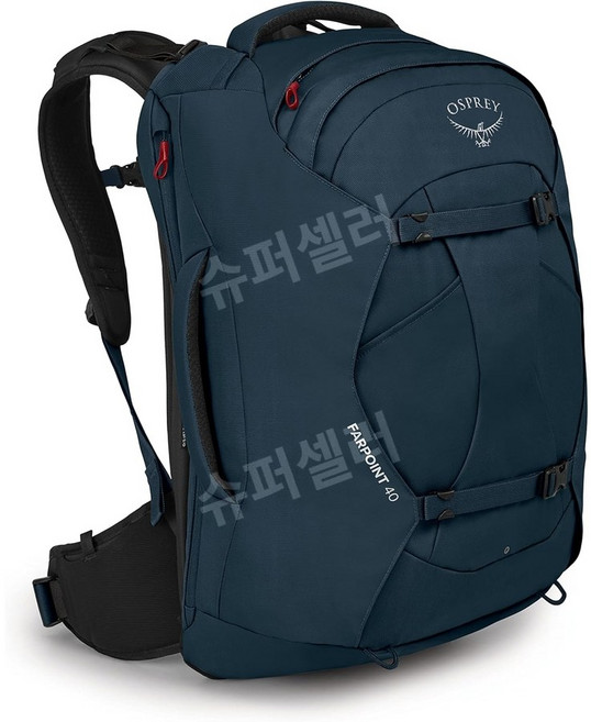 오스프리 파포인트 40L 남성 여행 백팩 블랙, Farpoint Travel Backpack_Muted