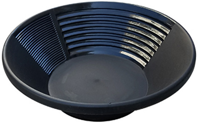 [모사찌] 사금채취도구 패닝접시 블랙, 1개